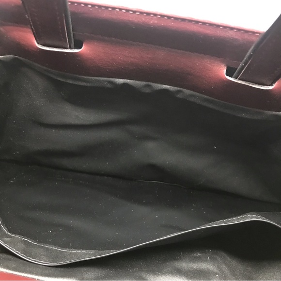 Vintage Burgundy Leather Document Case With Handles 11 X 17 in - Picture 15 of 16